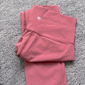 Lululemon Pink Wunder Under leggings, Luxtreme, size 2